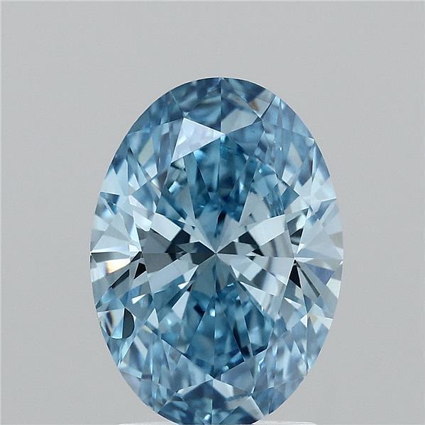 2.16 Ct. Fancy Vivid Blue Oval Lab Grown Diamond