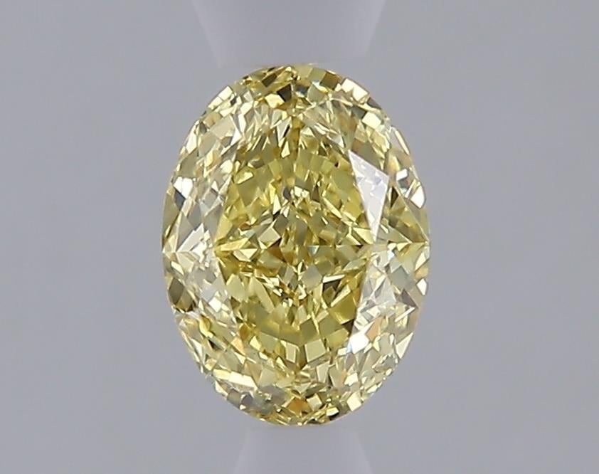 1.06 Ct. Fancy Intense  Yellow Oval Lab Grown Diamond