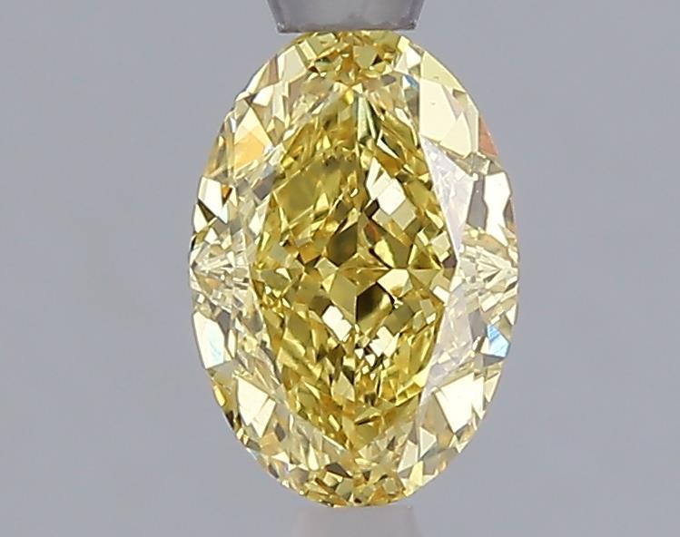 1.06 Ct. Fancy Vivid Yellow Yellow Oval Lab Grown Diamond