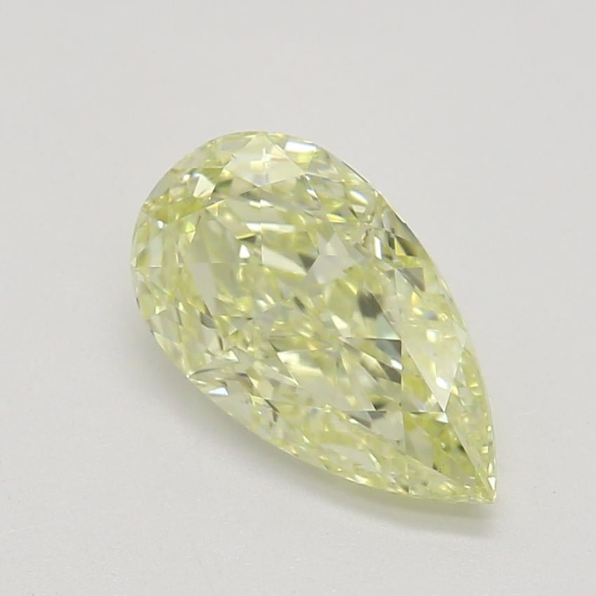 0.65 Ct. Fancy Light Yellow Pear Diamond