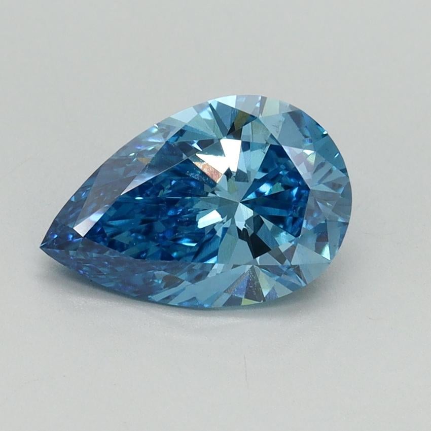 1.50 Ct. Fancy Vivid Blue Pear Lab Grown Diamond