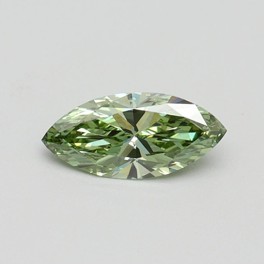 0.50 Ct. Fancy Vivid Green Marquise Lab Grown Diamond