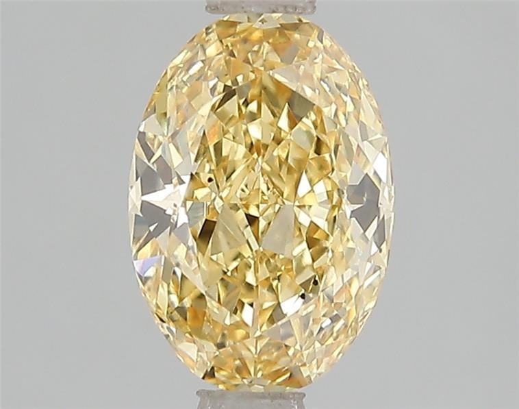 1.59 Ct. Fancy Vivid Yellow Oval Lab Grown Diamond