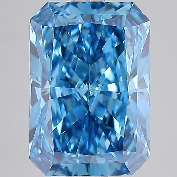3.50 Ct. Fancy Vivid Blue Radiant Lab Grown Diamond