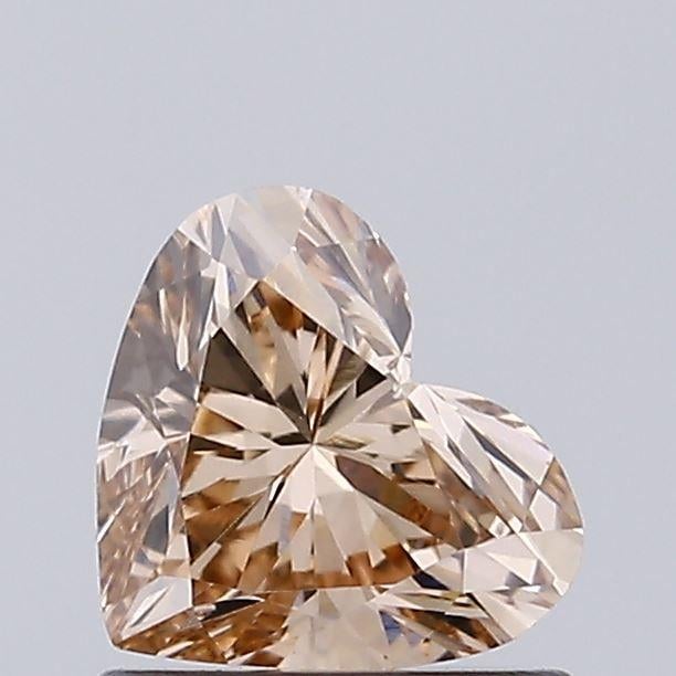 0.68 Ct. Fancy Light Brown Heart Lab Grown Diamond