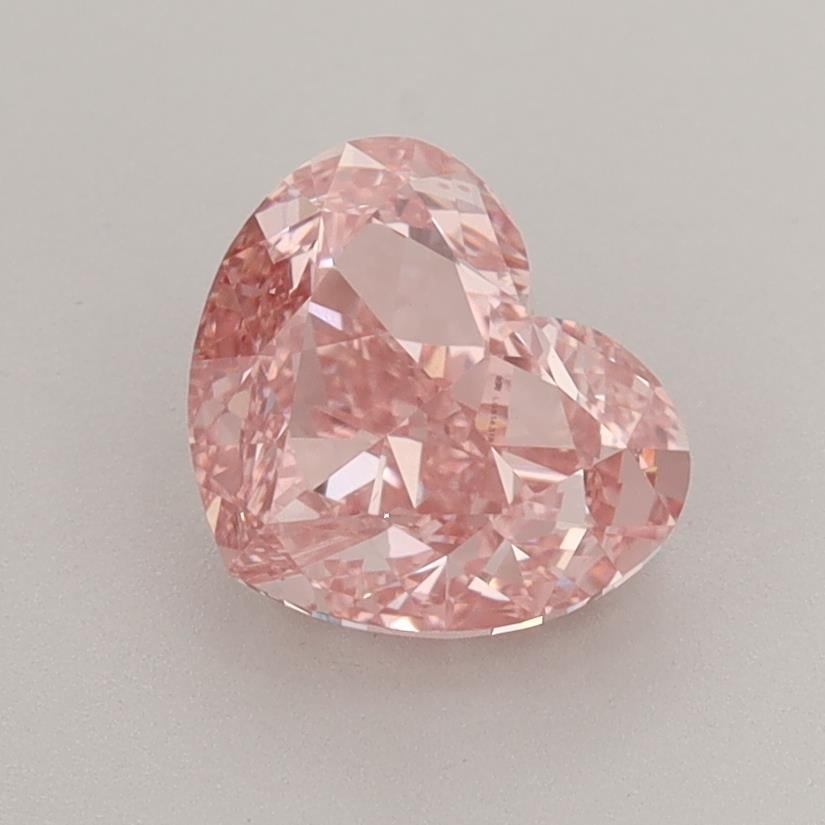 1.65 Ct. Fancy Vivid Pink Heart Lab Grown Diamond