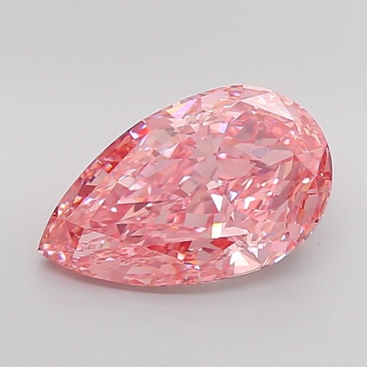 6.01 Ct. Fancy Vivid Pink Pear Lab Grown Diamond