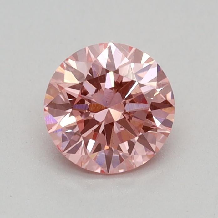 0.35 Ct. Fancy Vivid Pink Round Lab Grown Diamond