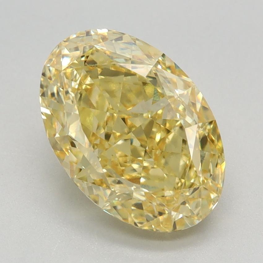 2.26 Ct. Fancy Intense Yellow Oval Lab Grown Diamond
