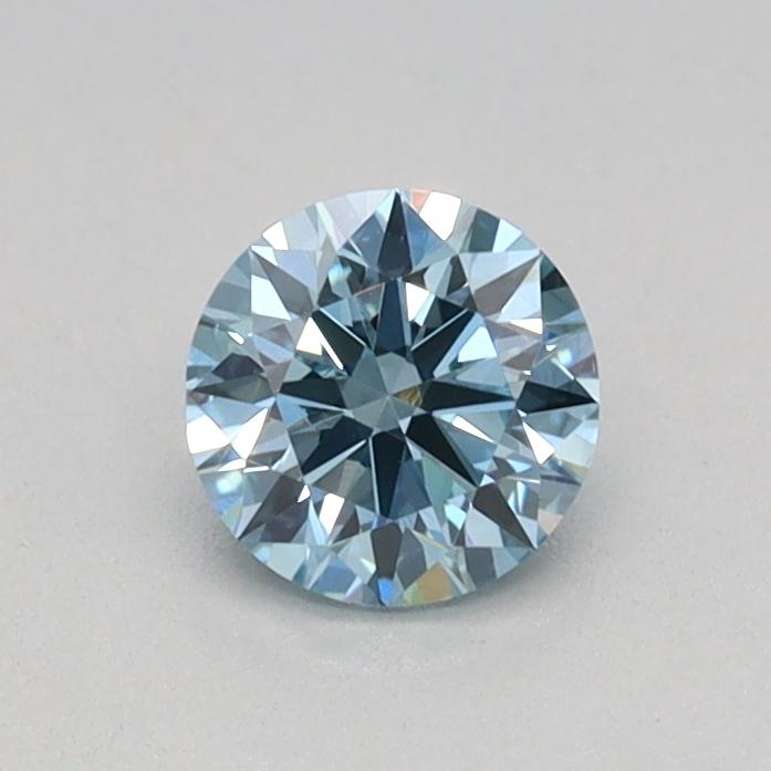 0.34 Ct. Fancy Vivid Blue Round Lab Grown Diamond