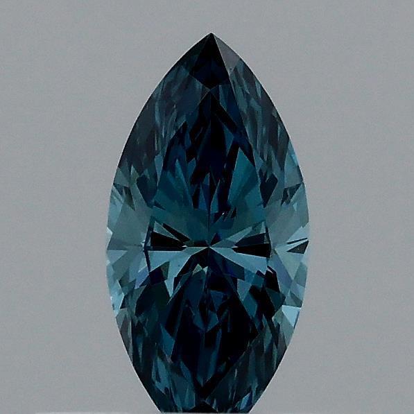 0.32 Ct. Fancy Vivid Blue Marquise Lab Grown Diamond