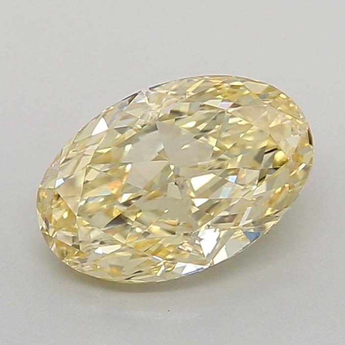 2.02 Ct. Fancy Intense  Yellow Oval Lab Grown Diamond