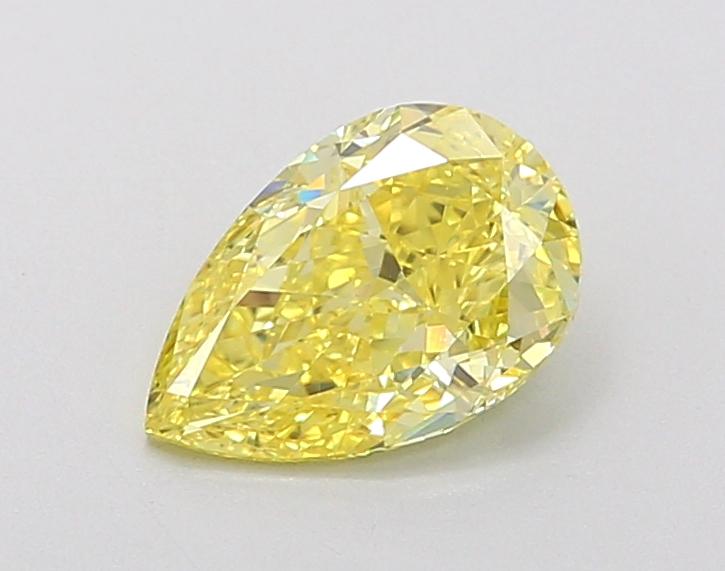 1.01 Ct. Fancy Vivid Yellow Pear Lab Grown Diamond