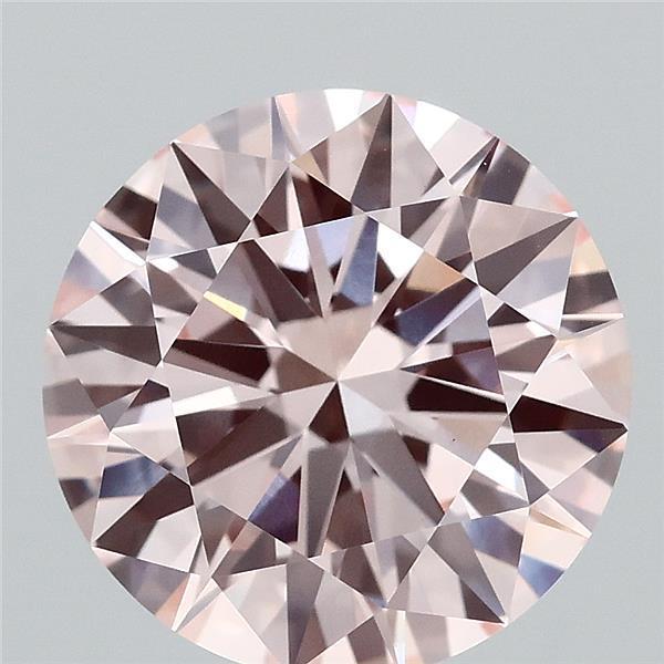 3.76 Ct. Fancy Pink Round Lab Grown Diamond