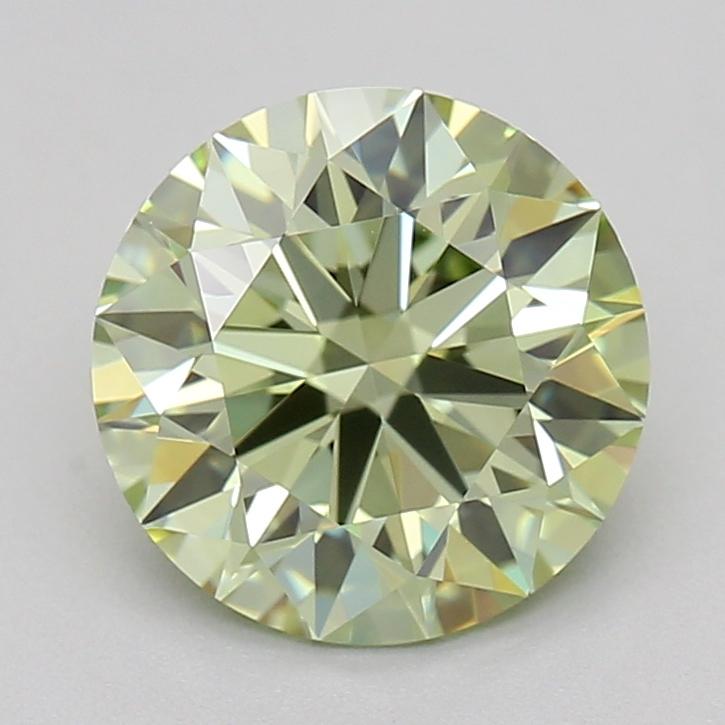 1.07 Ct. Fancy Intense Green Round Lab Grown Diamond