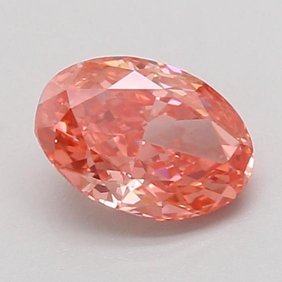 1.09 Ct. Fancy Vivid Pink Oval Lab Grown Diamond