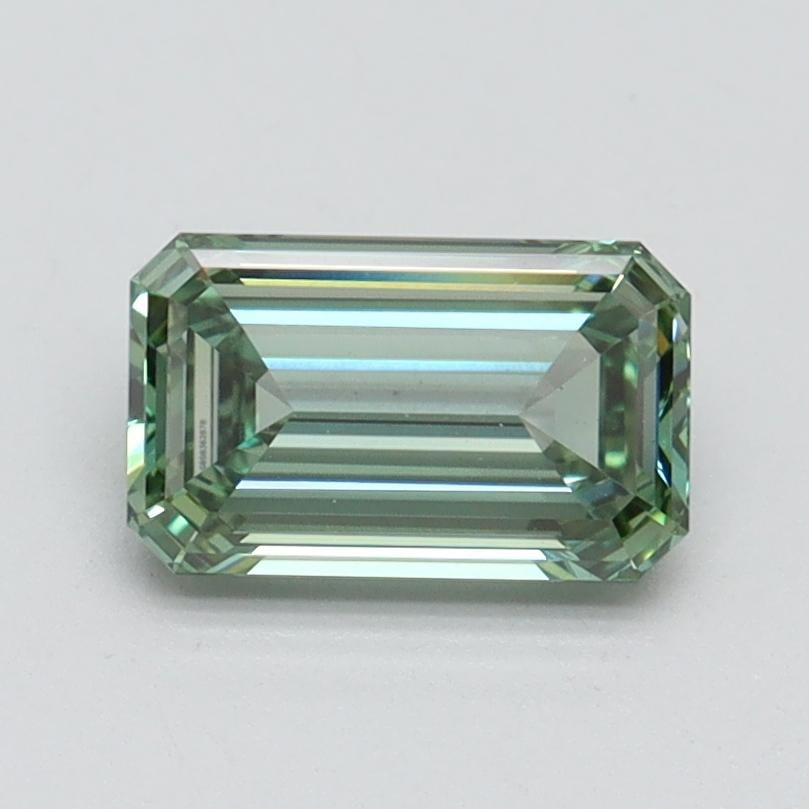 1.03 Ct. Fancy Vivid Pacific Green Emerald Lab Grown Diamond