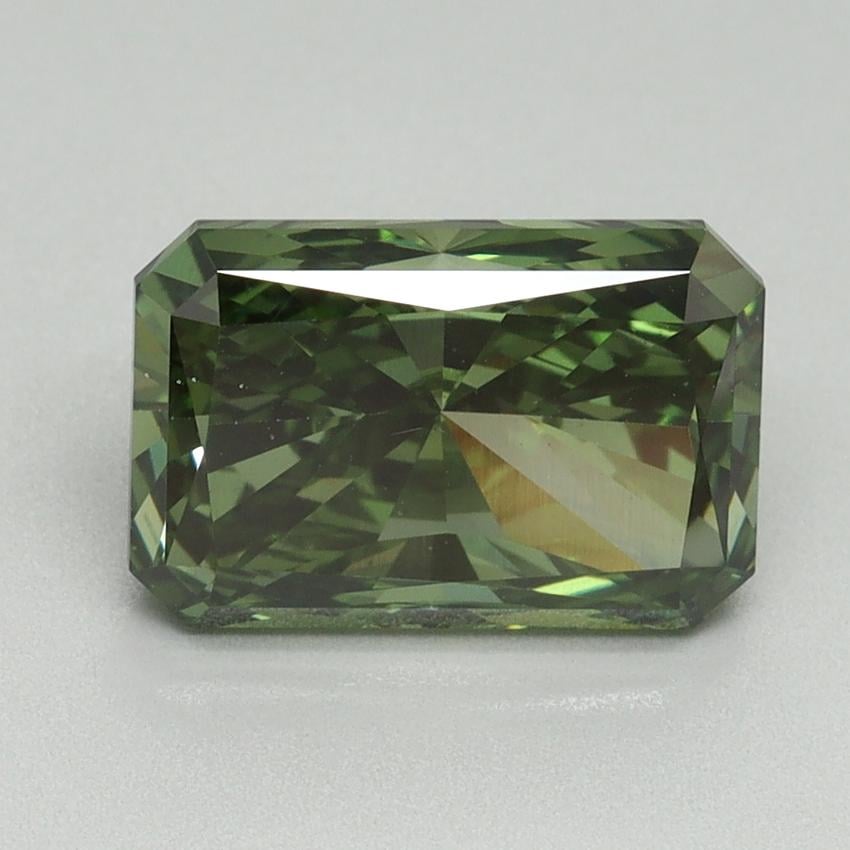 3.01 Ct. Fancy Vivid Green Radiant Lab Grown Diamond