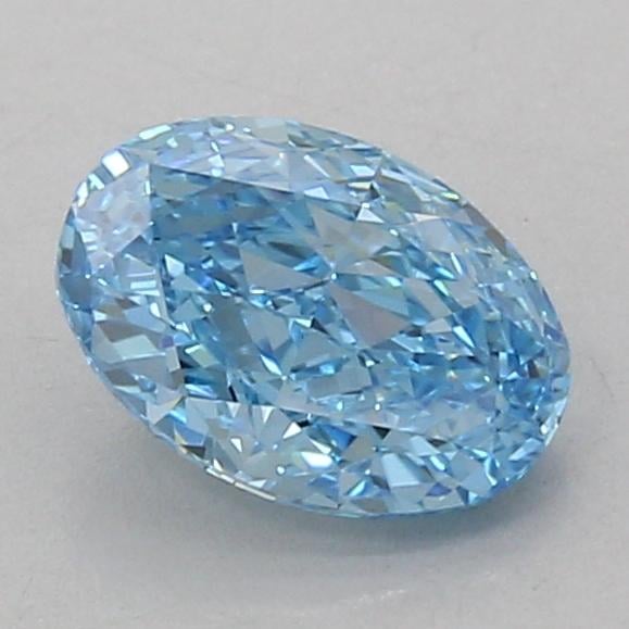 1.51 Ct. Fancy Vivid Blue Oval Lab Grown Diamond