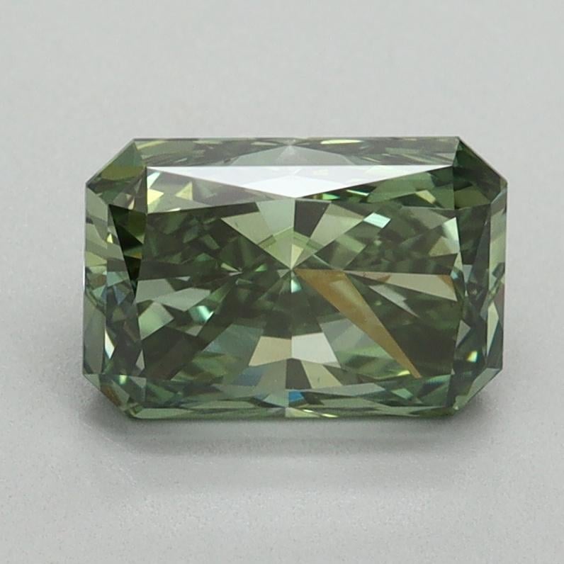 1.58 Ct. Fancy Vivid Green Radiant Lab Grown Diamond