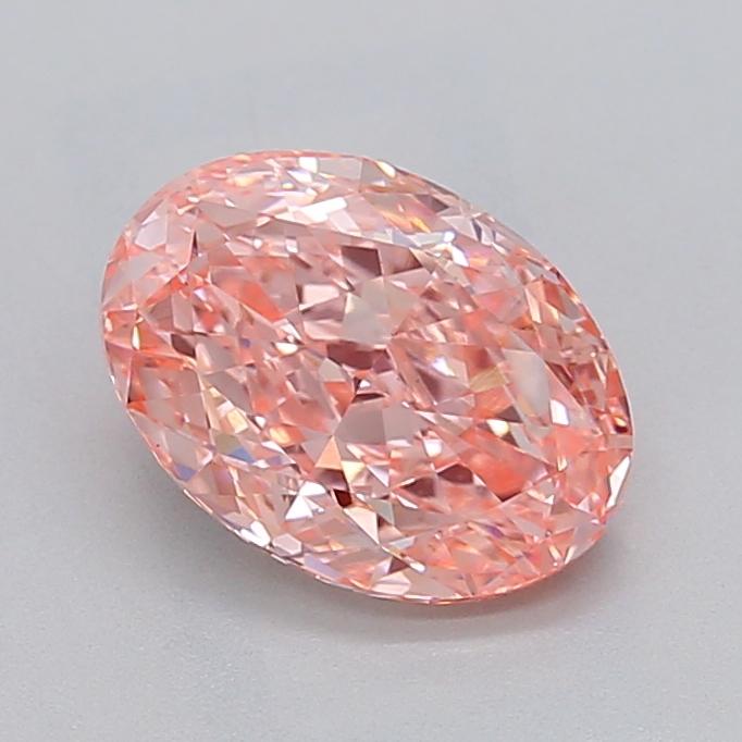 2.09 Ct. Fancy Vivid  Pink Oval Lab Grown Diamond