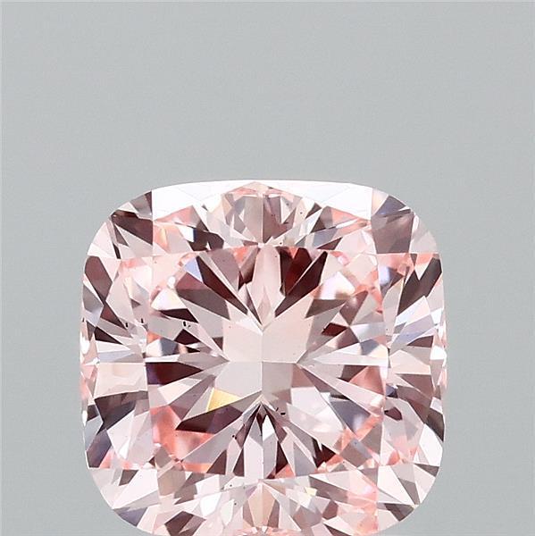 2.16 Ct. Fancy Intense  Pink Cushion Lab Grown Diamond