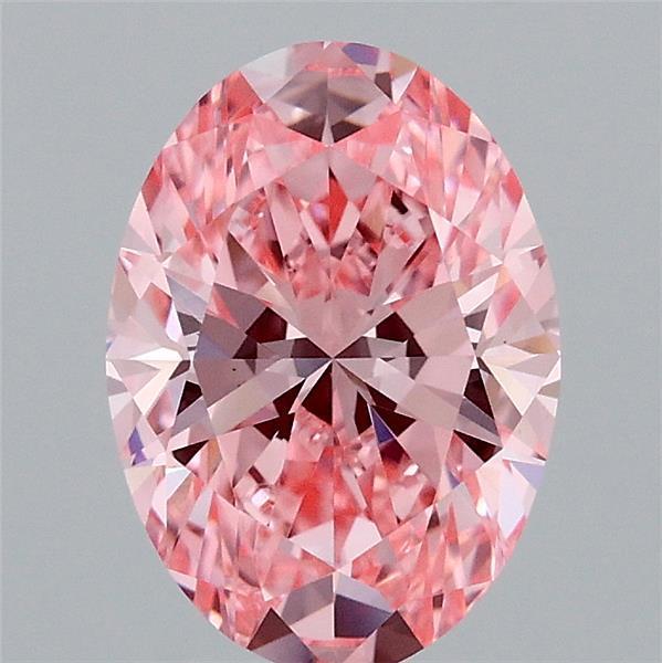 1.56 Ct. Fancy Vivid  Pink Oval Lab Grown Diamond