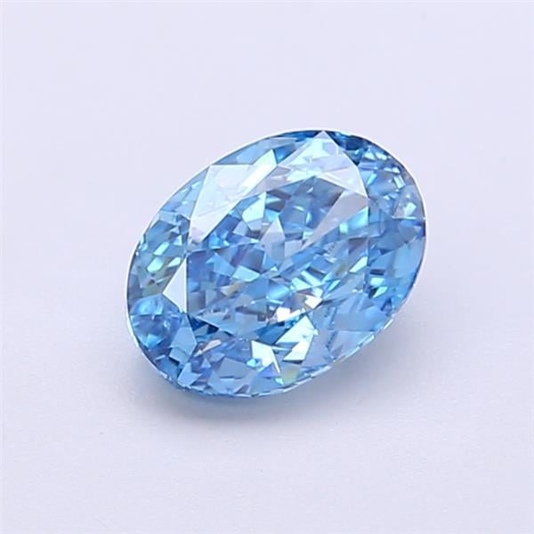 1.00 Ct. Fancy Vivid Blue Oval Lab Grown Diamond