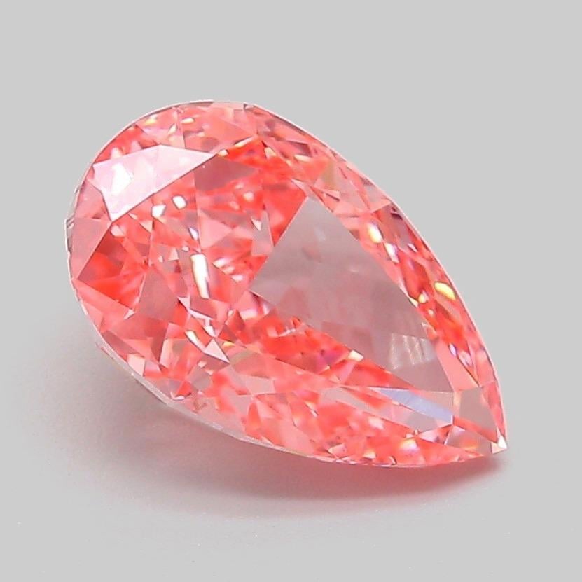 2.06 Ct. Fancy Vivid Pink Pear Lab Grown Diamond