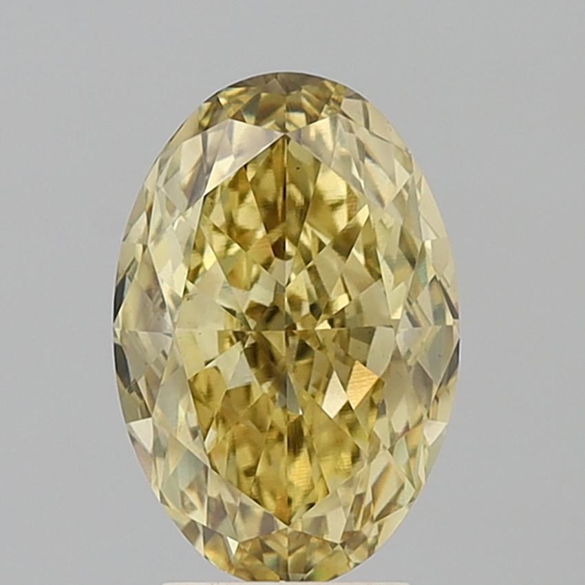4.02 Ct. Fancy Yellow Oval Lab Grown Diamond