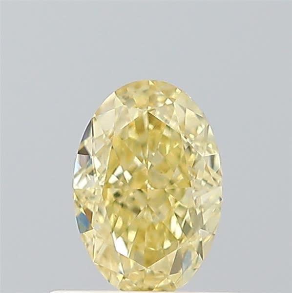 0.55 Ct. Fancy Light  Yellow Oval Lab Grown Diamond
