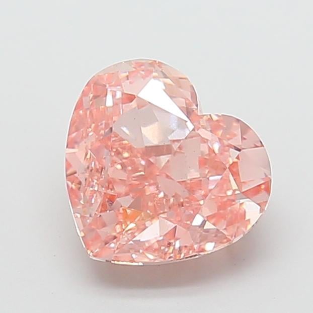 4.04 Ct. Fancy Intense Pink Heart Lab Grown Diamond