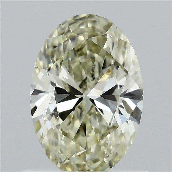 0.83 Ct. Fancy Yellow Oval Lab Grown Diamond