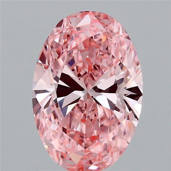 1.98 Ct. Fancy Vivid Pink Oval Lab Grown Diamond