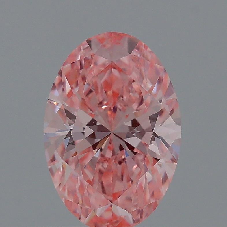 1.00 Ct. Fancy Vivid Pink Oval Lab Grown Diamond