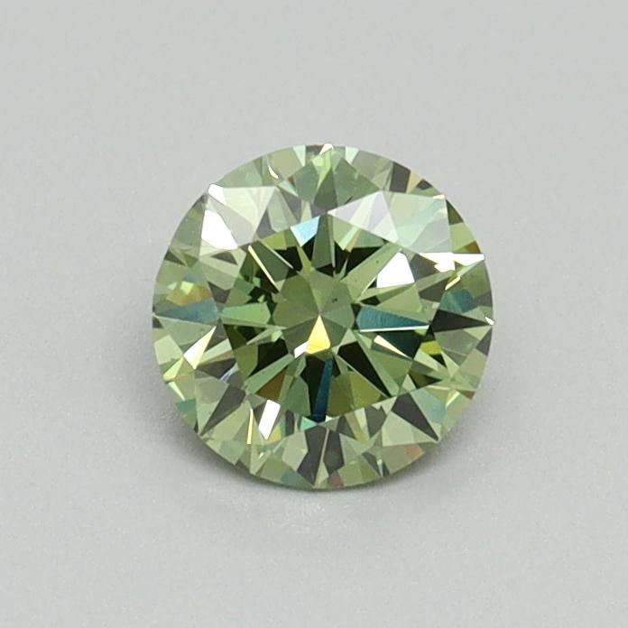 0.50 Ct. Fancy Vivid Green Round Lab Grown Diamond