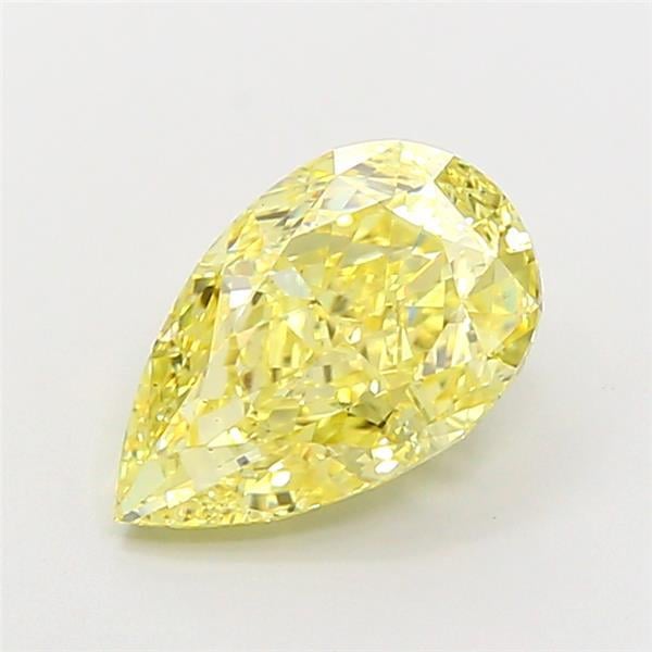 2.52 Ct. Fancy Intense Yellow Pear Lab Grown Diamond