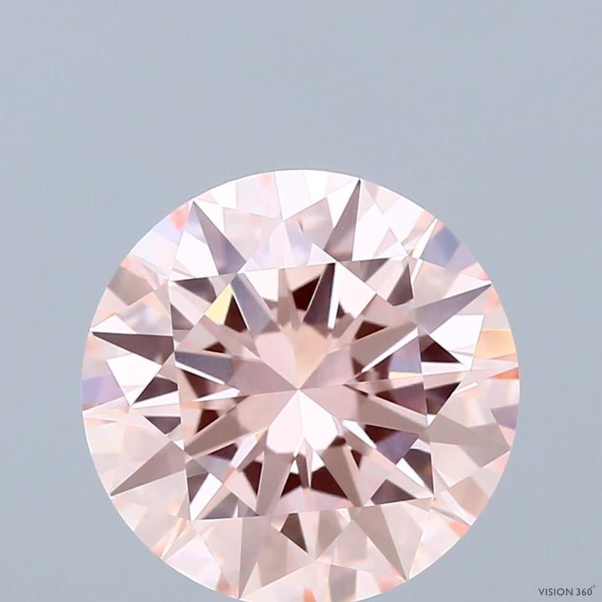 4.02 Ct. Fancy Intense Pink Round Lab Grown Diamond