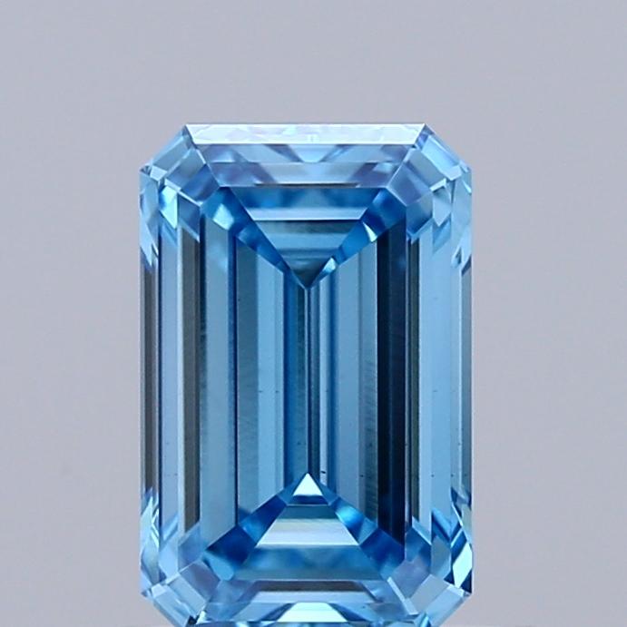 1.00 Ct. Fancy Vivid Blue Emerald Lab Grown Diamond