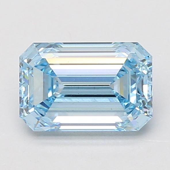 1.59 Ct. Fancy Vivid Blue Emerald Lab Grown Diamond