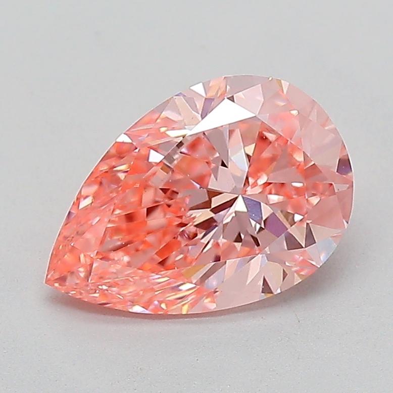 1.51 Ct. Fancy Vivid  Pink Pear Lab Grown Diamond