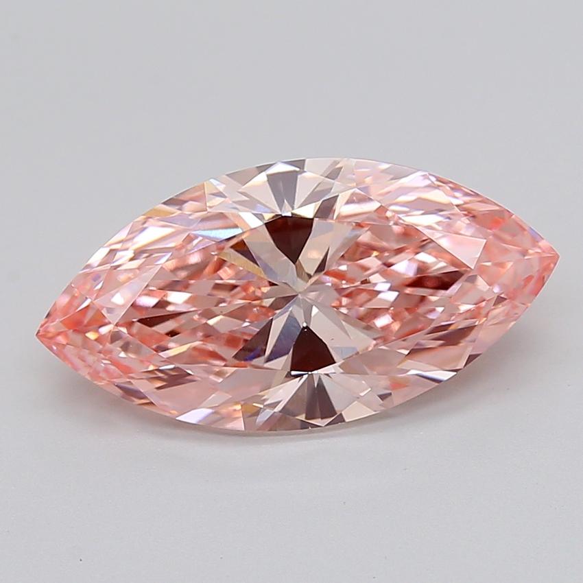 5.02 Ct. Fancy Vivid  Pink Marquise Lab Grown Diamond