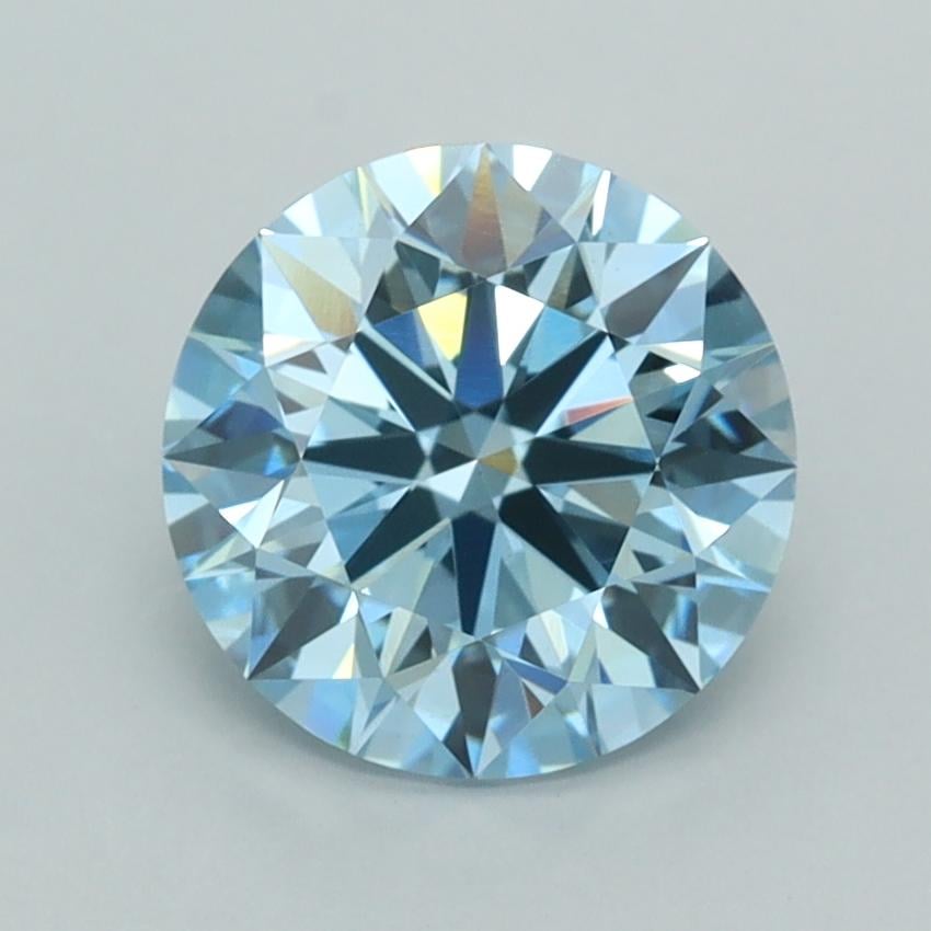2.03 Ct. Fancy Intense  Blue Round Lab Grown Diamond
