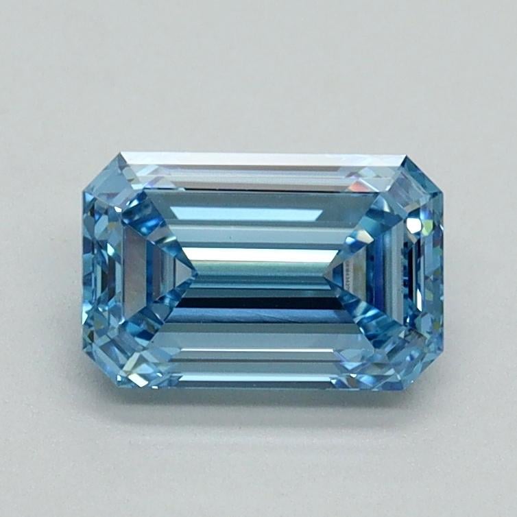 1.01 Ct. Fancy Intense Blue Emerald Lab Grown Diamond