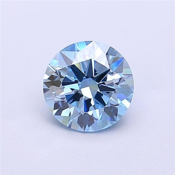 1.01 Ct. Fancy Vivid  Blue Round Lab Grown Diamond