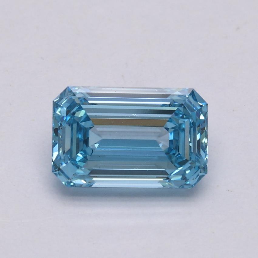 1.06 Ct. Fancy Intense Blue Emerald Lab Grown Diamond