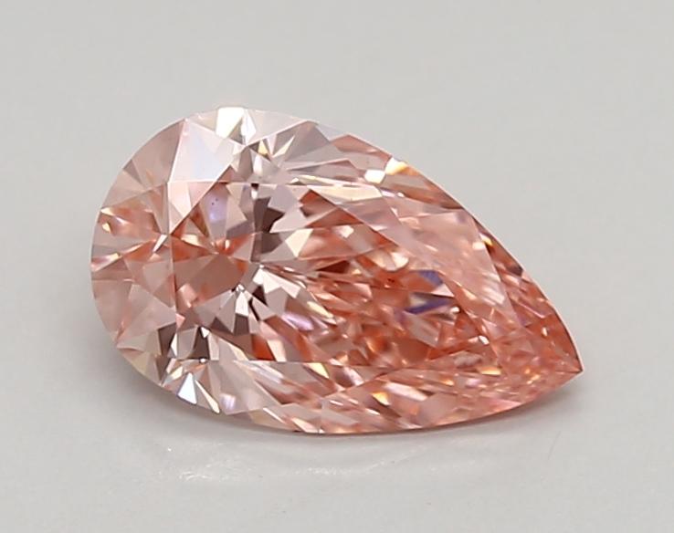 0.92 Ct. Fancy Vivid Pink Pear Lab Grown Diamond