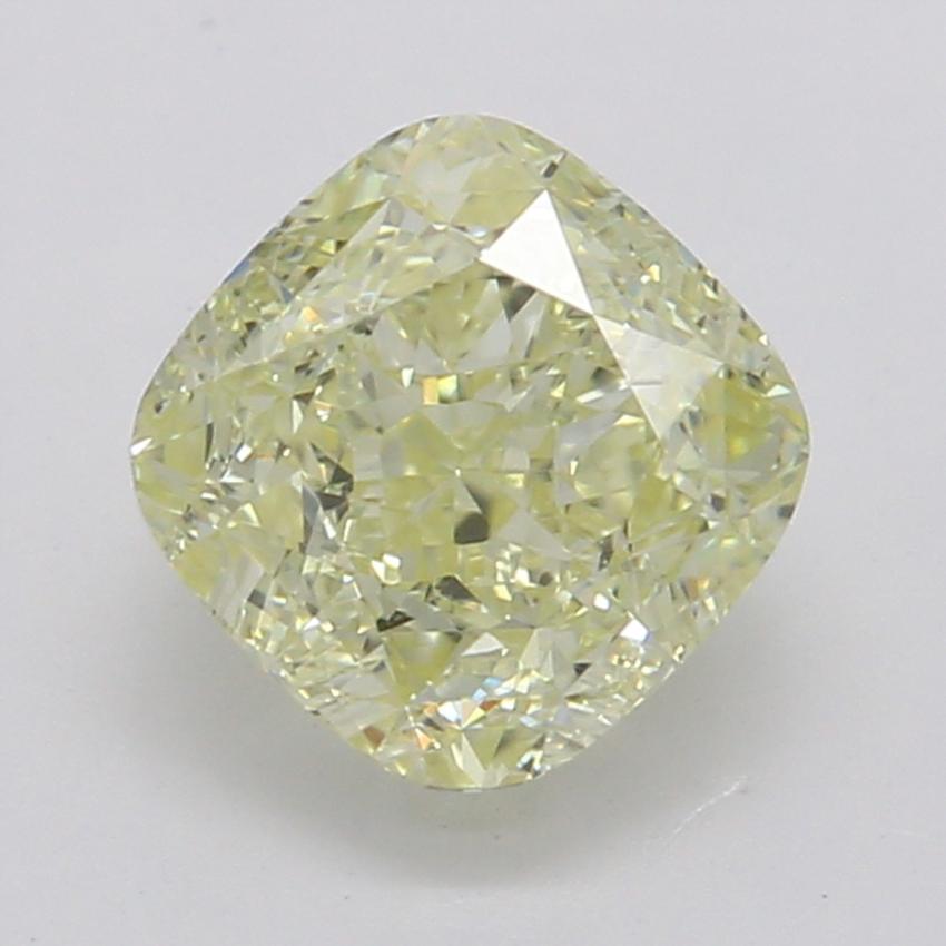 0.83 Ct. Fancy Light Yellow Cushion Diamond