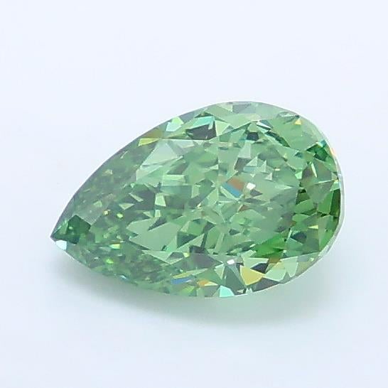 0.96 Ct. Fancy Vivid Green Pear Lab Grown Diamond