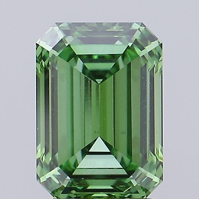 2.01 Ct. Fancy Vivid Green Emerald Lab Grown Diamond